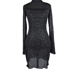 Fashion Classic Collection Rhinestone Body-Con Mini Dress